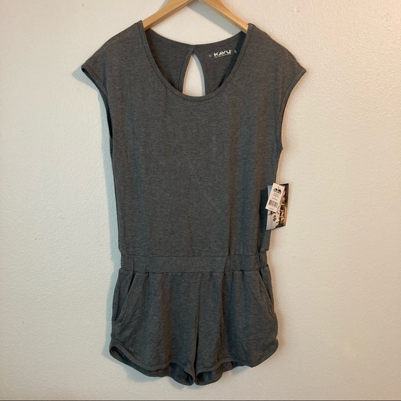 Kavu Gray Rusanti Romper Shorts - Picture 2 of 7